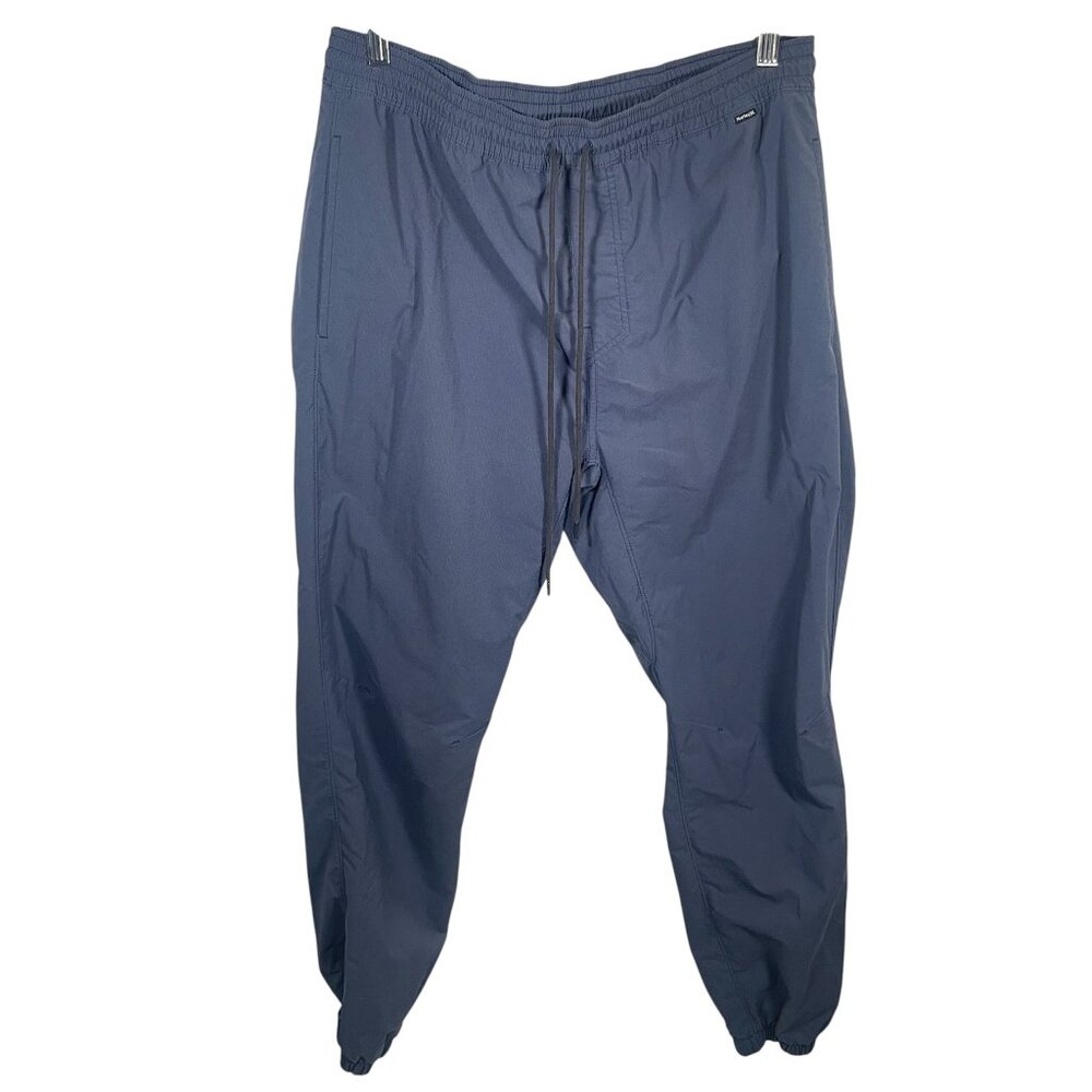 Hurley Nike Dri Fit Jogger Pants Men Large Blue Pockets Skate Beach